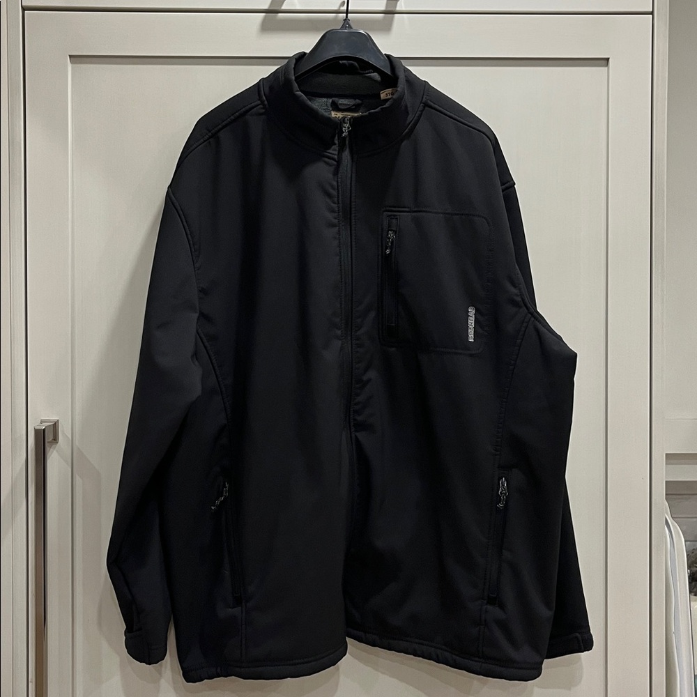 EUC Redhead soft shell black fleece lined jacket